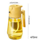 Oil Spray Bottle, Oil Dispenser and Vinegar Sprayer with 3 Replaceable Nozzle Glass Cooking Oil Preparation Dispensers