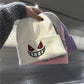 Winter Outdoor Beanie Cartoon Embroidery Big Mouth Red Eyes Embroidery Knitted Hat Pullover Warm Woolen Hat