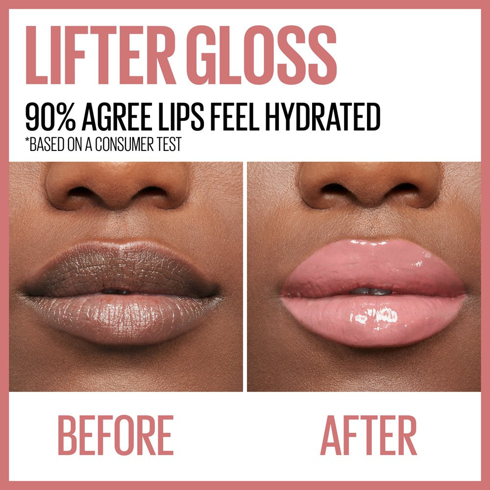 Lifter Gloss Lip Gloss Makeup with Hyaluronic Acid, Moon