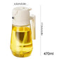 Oil Spray Bottle, Oil Dispenser and Vinegar Sprayer with 3 Replaceable Nozzle Glass Cooking Oil Preparation Dispensers