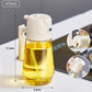 Oil Spray Bottle, Oil Dispenser and Vinegar Sprayer with 3 Replaceable Nozzle Glass Cooking Oil Preparation Dispensers